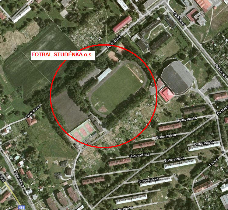 Fotbal Studénka - fotbalové hřiště